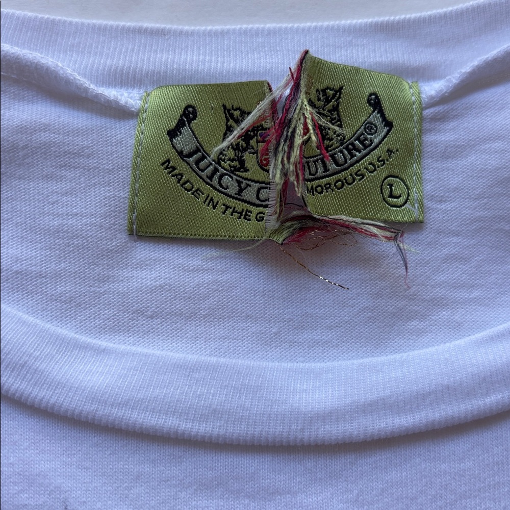 Y2k Juicy Couture Rare Vintage Graphic Tee Short Sleeve OG Love P&G Large Royal - Picture 15 of 16
